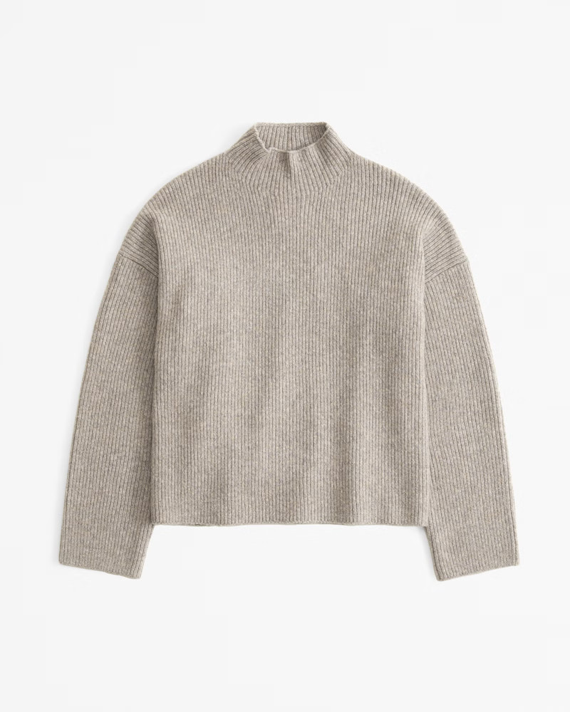 Women's Easy Funnel Neck Sweater | Women's Tops | Abercrombie.com | Abercrombie & Fitch (US)