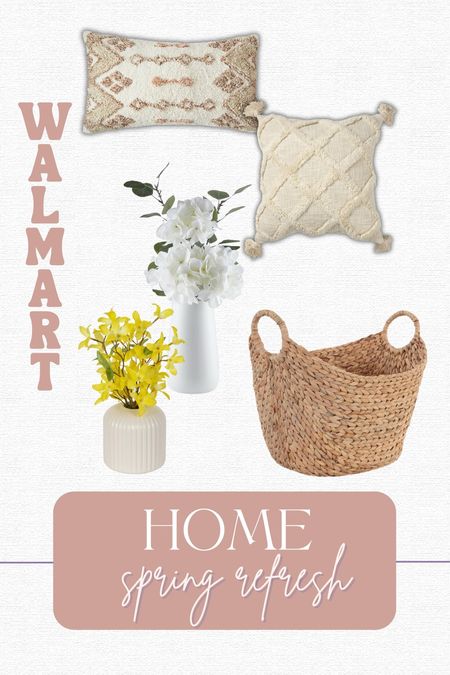 Some more muted neutrals and florals from Walmart! Love their spring decor lately!