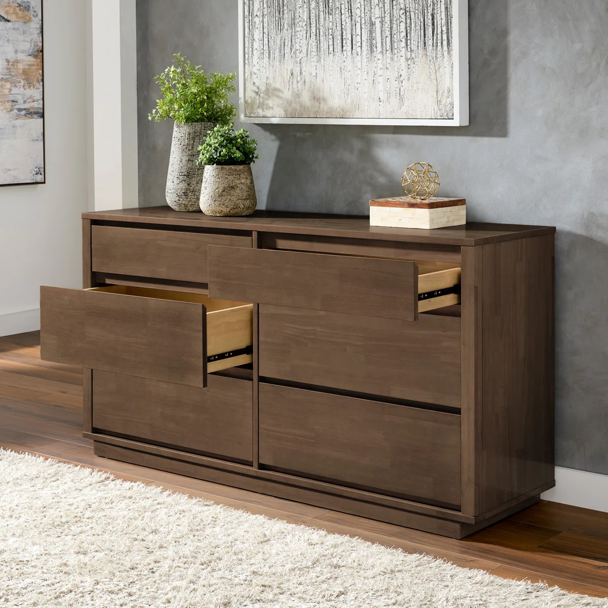 Ismail Danish-Inspired Modern 6-Drawer Dresser | Wayfair North America