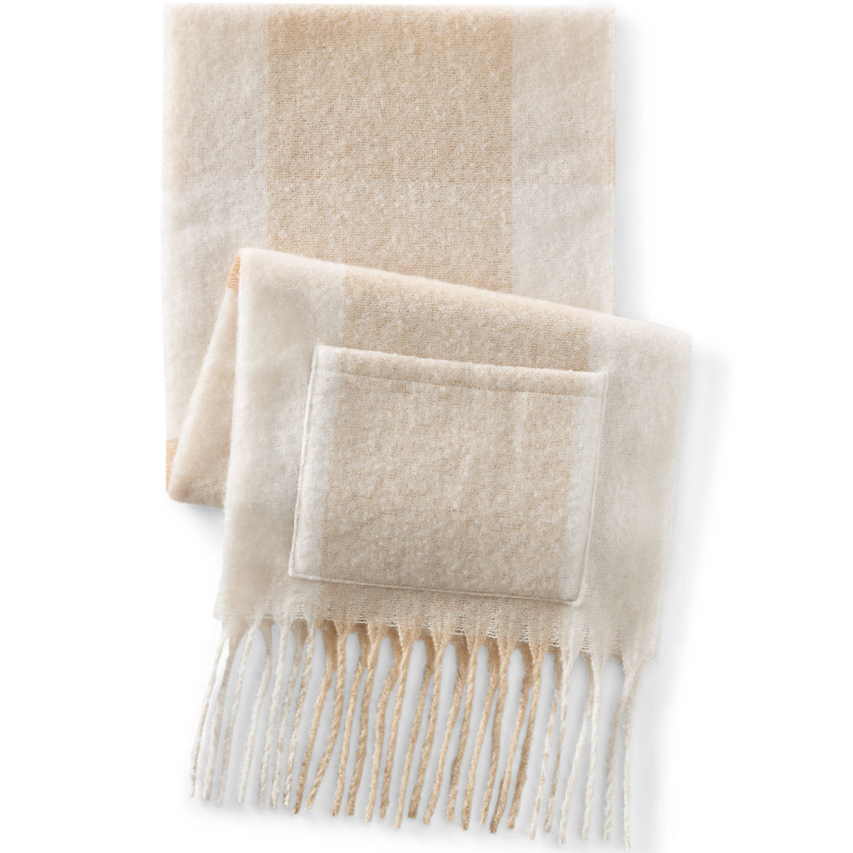 Women's Brushed Blanket Fringe Scarf | Lands' End (US)