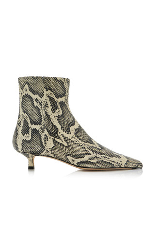 Sofie Snake-Effect Leather Ankle Boots | Moda Operandi (Global)