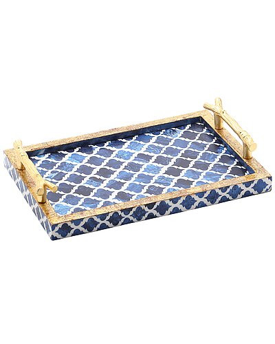 Handmade Resin Decorative Tray | Gilt & Gilt City