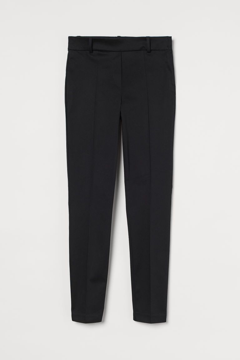 H & M - Creased Pants - Black | H&M (US + CA)