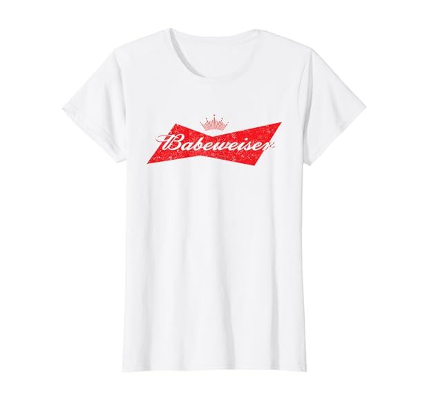 Womens Womens Babeweiser Vintage Beer Design T-Shirt | Amazon (US)