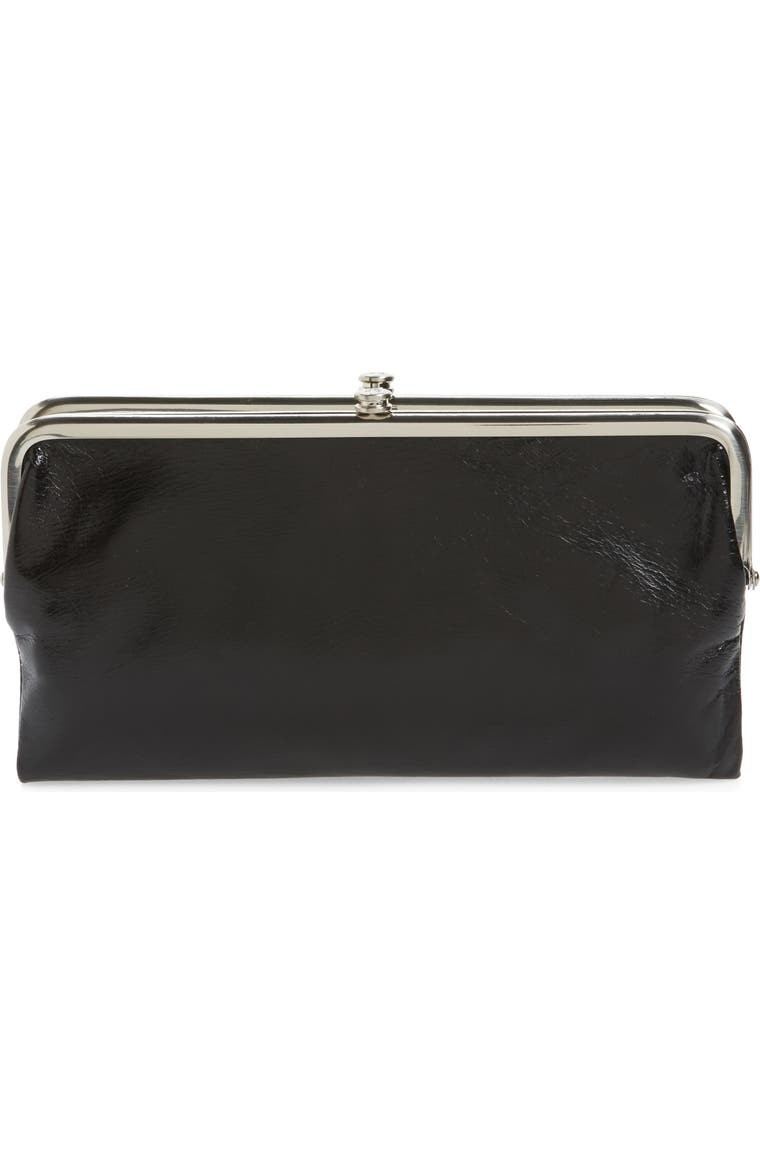 'Lauren' Leather Double Frame Clutch | Nordstrom