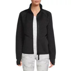Avia Women's Full Zip Mixed Media Jacket, Size XS - XXXL | Walmart (US)