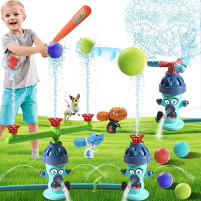 TITQWOP 4-in-1 Water Sprinkler Baseball Hydrant Toy for Kids, 360° Rotating Hydrant Design with 4 Baseballs, Fun Tee Ball Game Set for Boys & Girls | Target