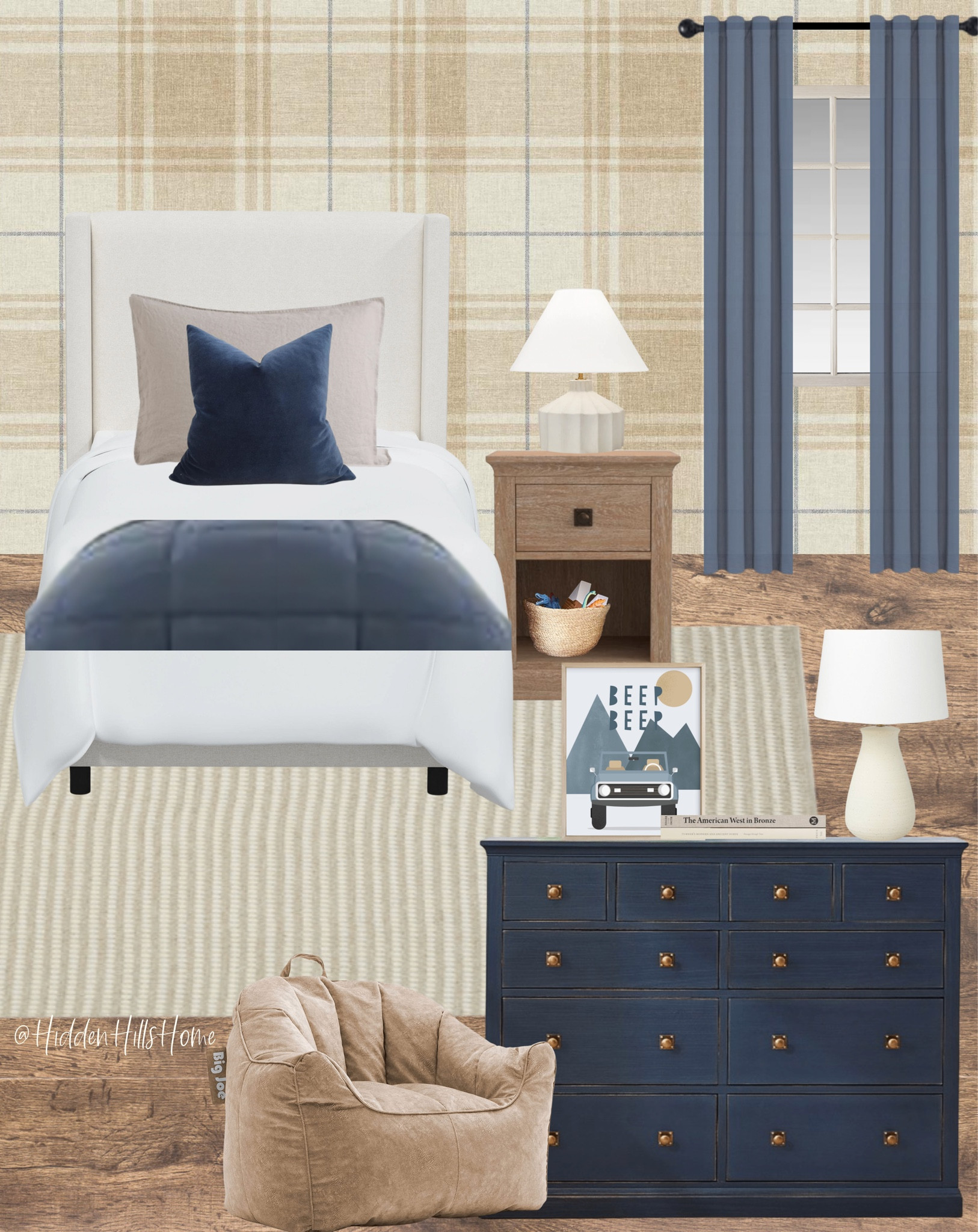 Boys bedroom, home decor, boys bedroom decor, boys room mood board, kids bedroom decor #boysbedroom #homedecor