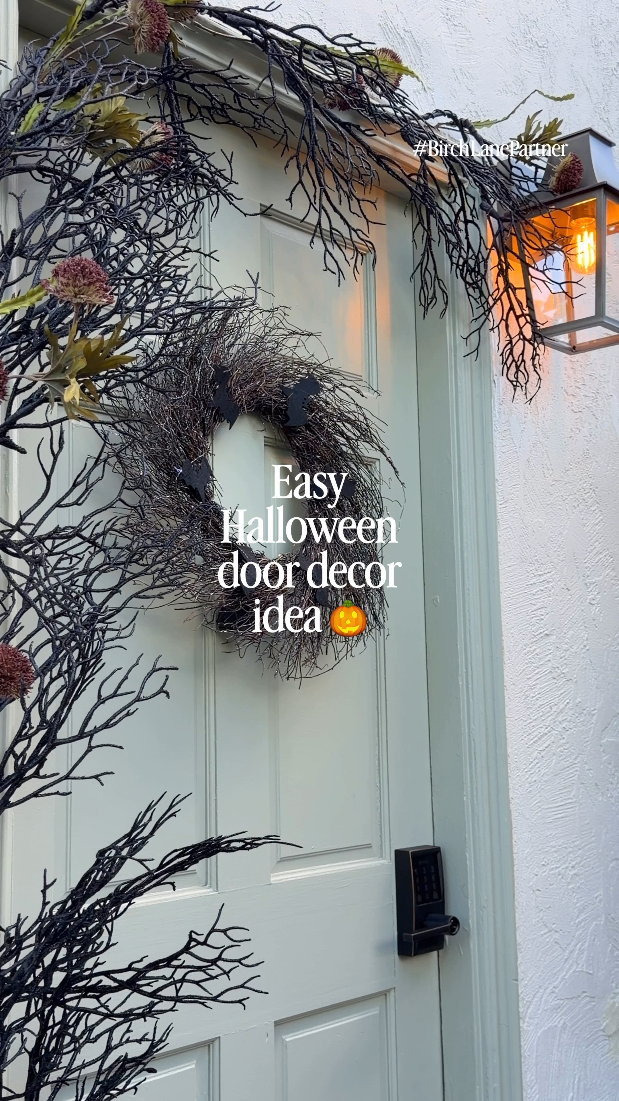 Easy Halloween door decor idea 

 #LTKdayinmylife #LTKSeasonal #LTKHome