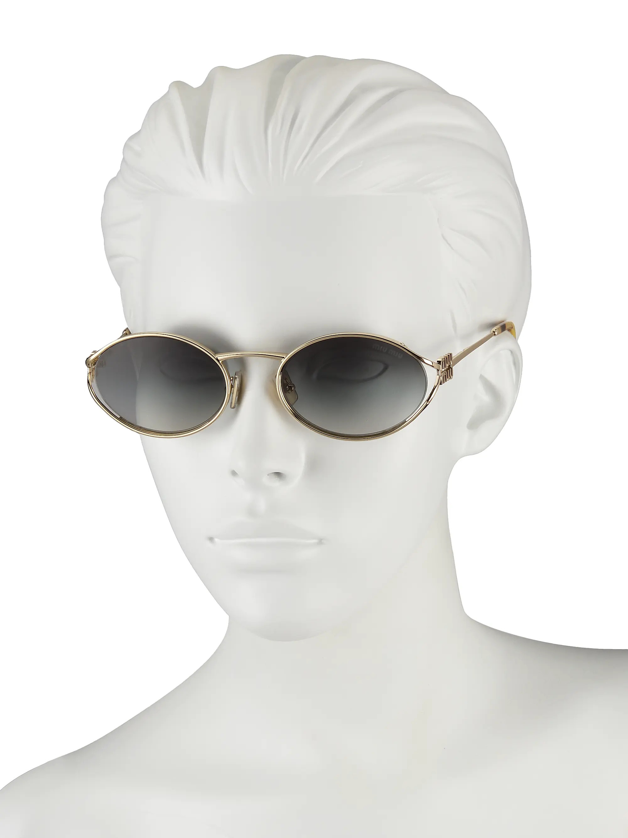 54MM Metal Round Sunglasses | Saks Fifth Avenue