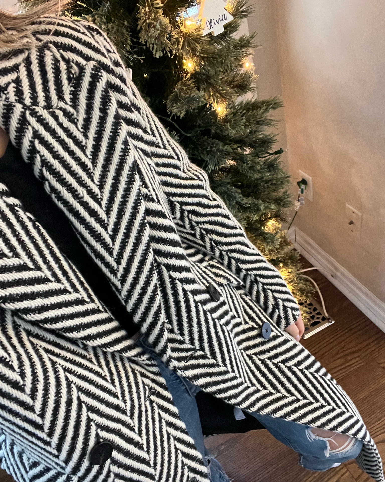 Herringbone Top Coat 