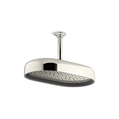 Statement 14" Single-Function Wall or Ceiling-Mount Round Rainhead, Oblong Rain Showerhead 2.5 GPM | Wayfair North America