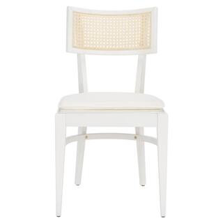 SAFAVIEH Galway Cane White/Natural Dining Chair DCH1007C - The Home Depot | The Home Depot