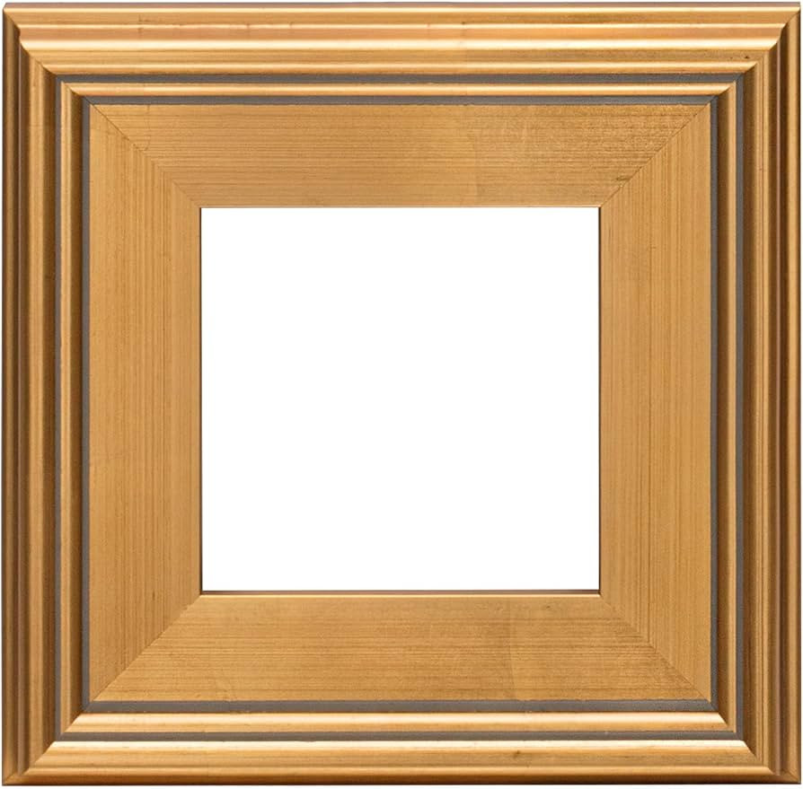 Creative Mark Plein Air Style Frame, Hand Leafed Gold, 6x6-2.75" Wide Moulding with 1/2" Rabbet D... | Amazon (US)