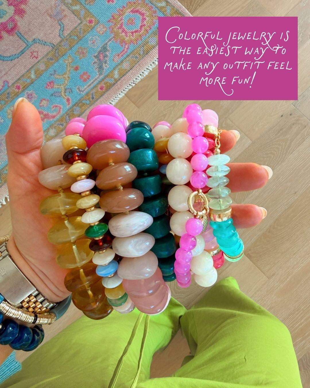 Colorful jewelry is the easiest way to make any outfit feel more fun!

#LTKgrwm #LTKootd #LTKmomlife