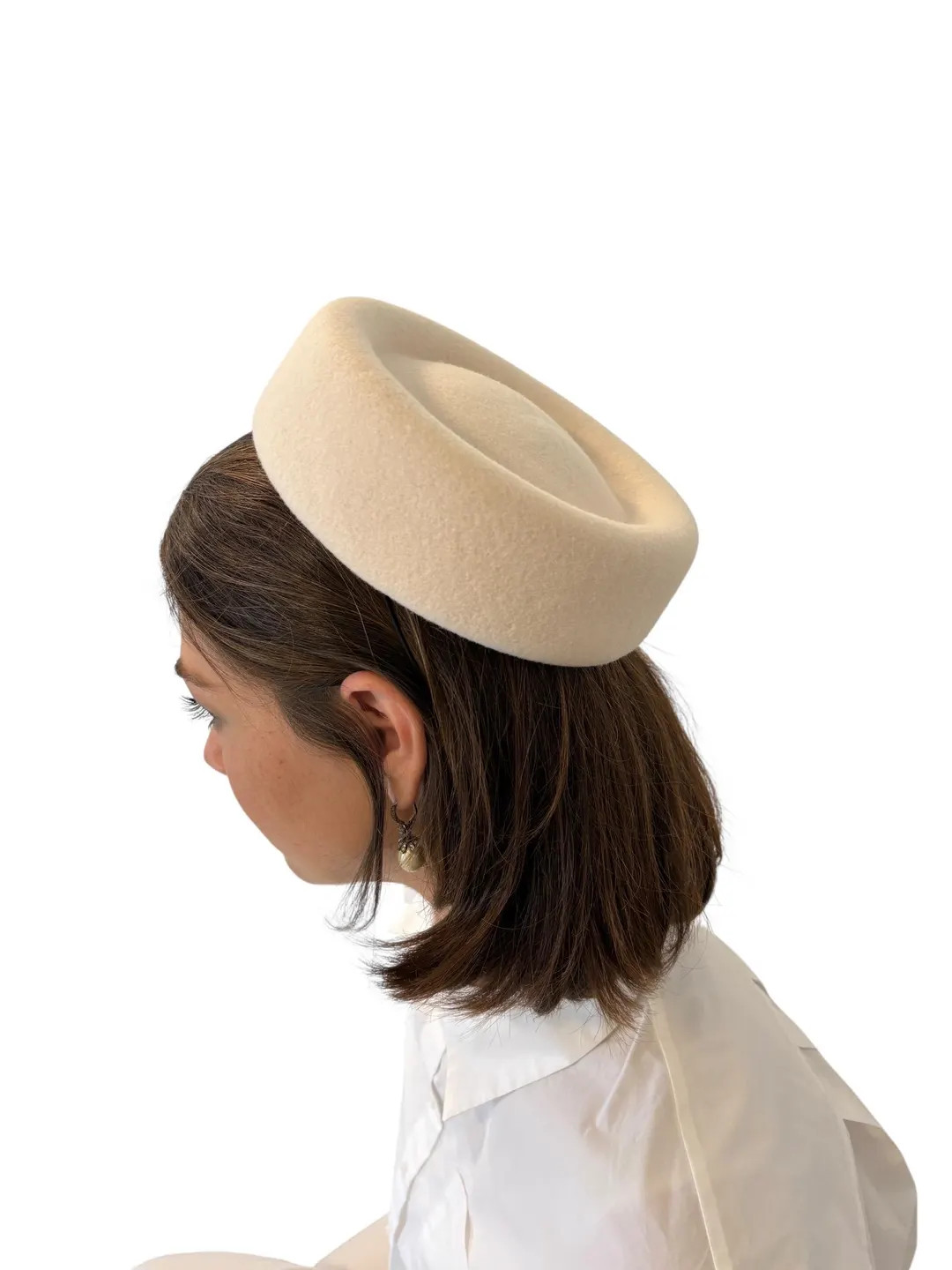 Pastel Pink Rounded Pillbox Hat: Winter Bridal Headwear - Etsy | Etsy (US)