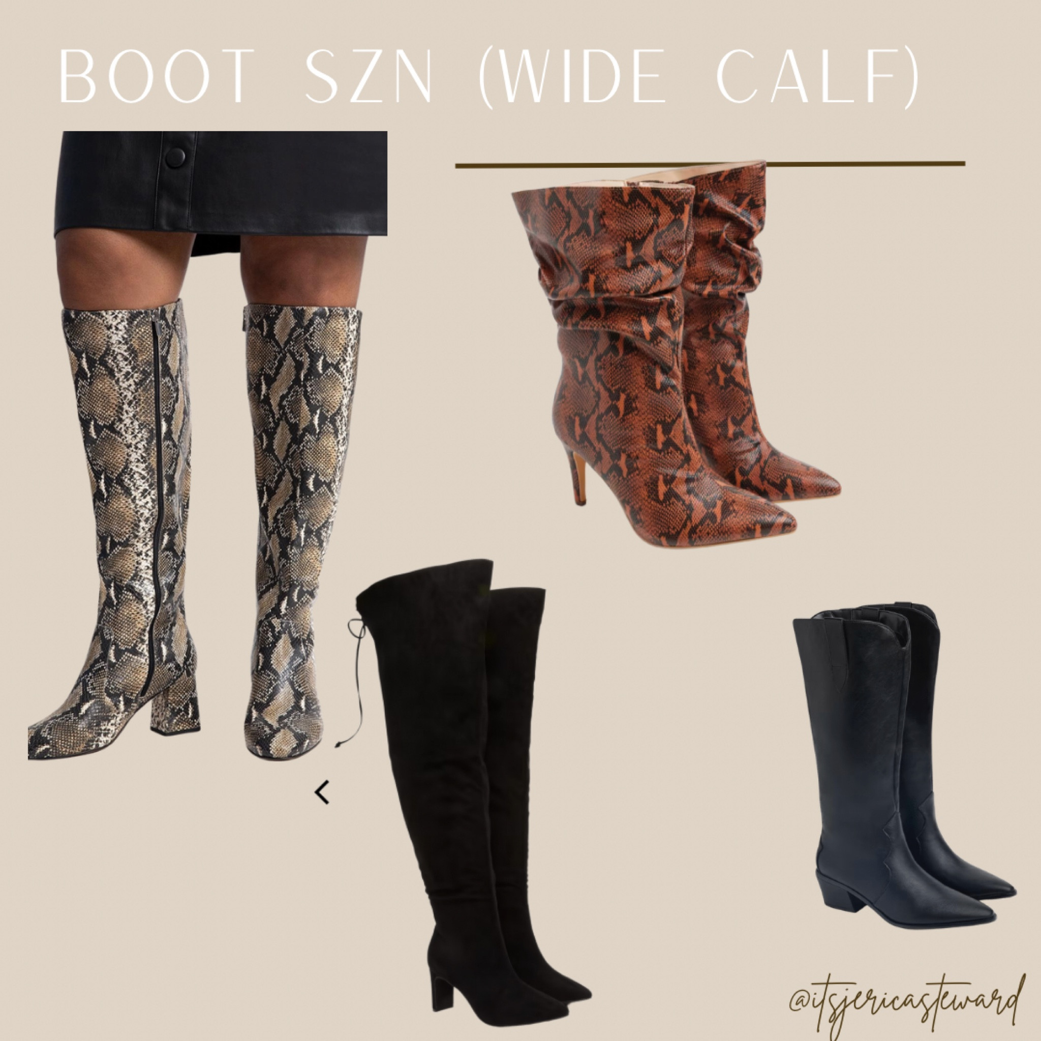 Boots Szn for my wide calf girls! 