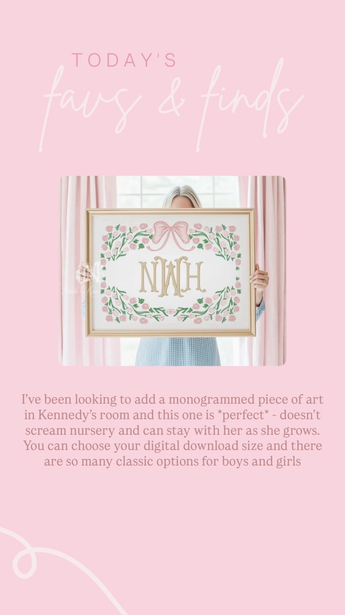 This monogrammed digital download print is perfect for any nursery or kids room

#LTKBaby #LTKKids #LTKHome