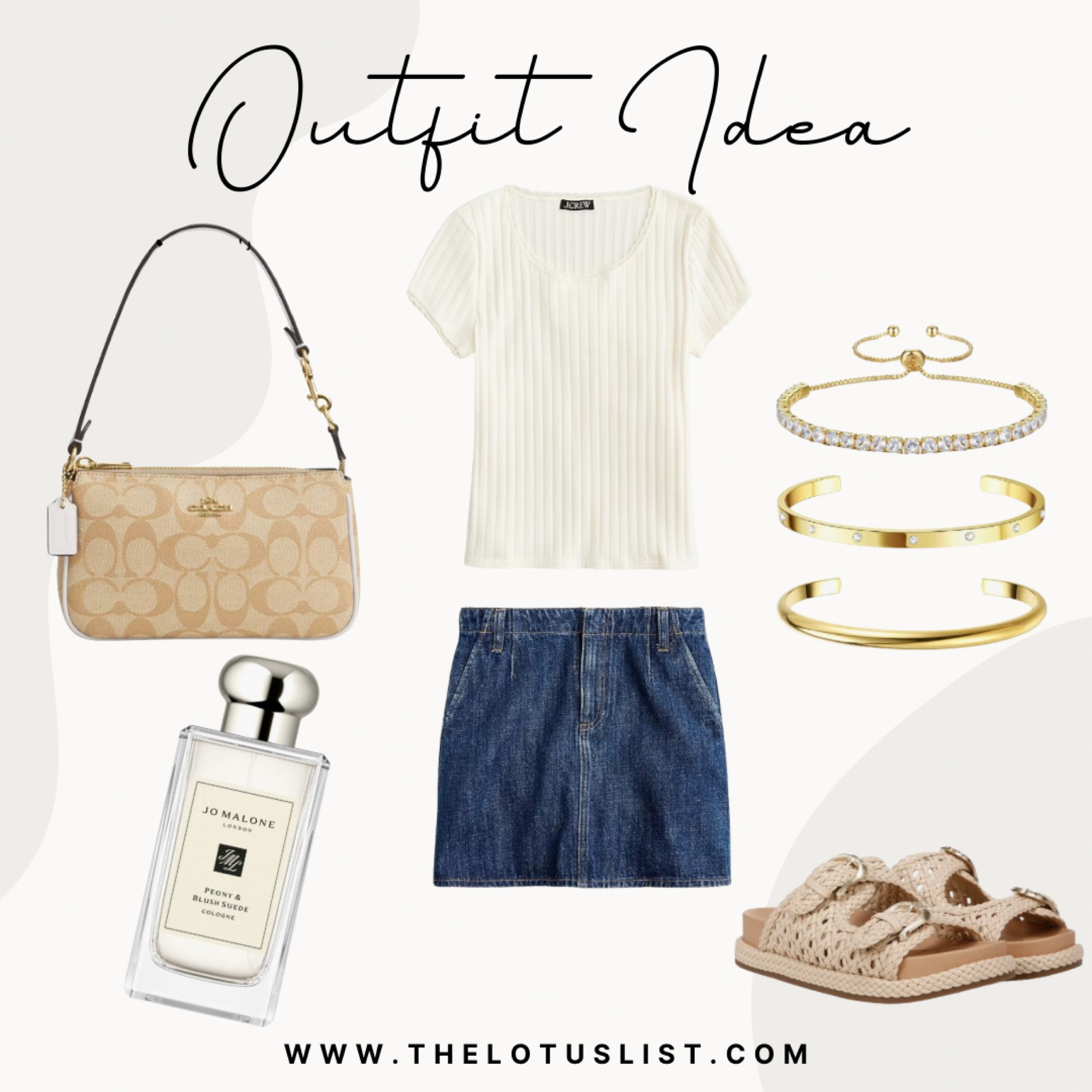 Outfit Idea

LTKGiftGuide / LTKSeasonal / ltkfindsunder100 / ltkfindsunder50 / ltkmidsize / ltkplussize / LTKbeauty / outfit idea / outfit ideas / spring outfit / spring outfits / summer outfit / summer outfits / denim mini skirt / mini skirt / coach shoulder bag / coach bag / Nolita 19 / Sam Edelman / Sam Edelman sandals / sandals / spring sandals / summer sandals / short sleeved shirt / shirt sleeved white shirt / white blouse / ribbed top / bracelet stack / gold bracelets / Nordstrom / j crew / j crew factory / it bag / sale / sale alert 

#LTKItBag #LTKStyleTip #LTKShoeCrush