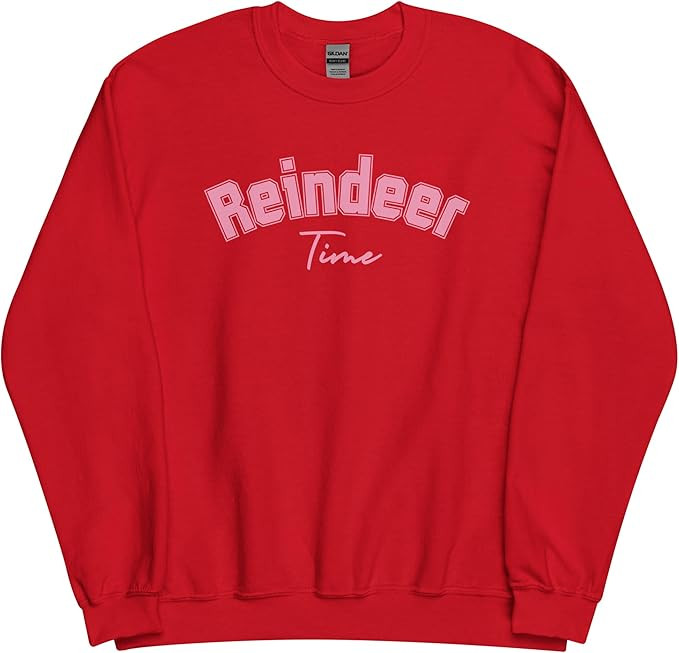 Christmas Reindeer Sweater, Womens Christmas Sweatshirt, Cute Christmas Holiday Sweater, Christma... | Amazon (US)