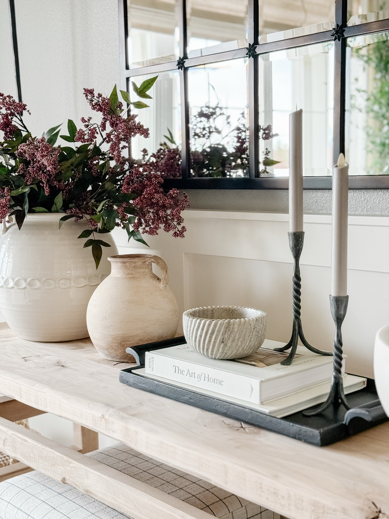 Simple Console table styling.

#LTKHome #LTKSaleAlert #LTKSeasonal