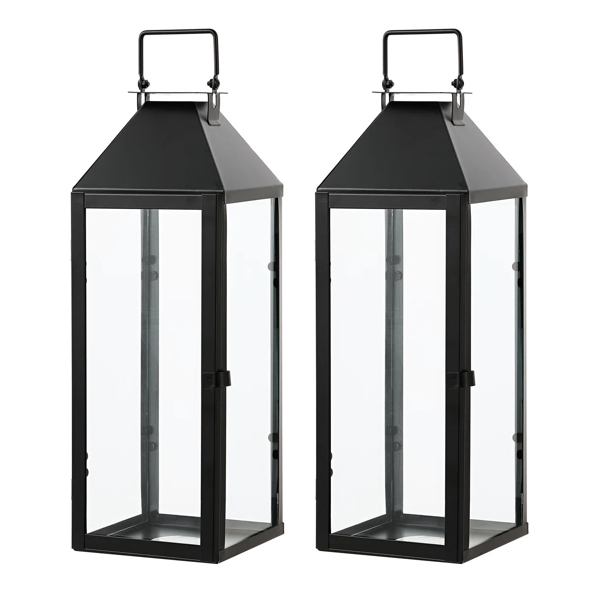 Ruane 17.5'' No Power Source Required / Manual Outdoor Lantern (Set of 2) | Wayfair North America