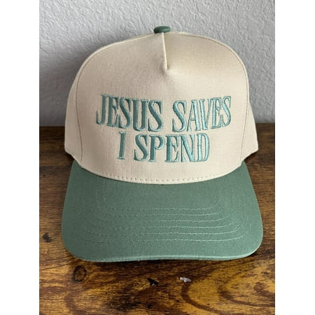 Jesus Saves I Spend Embroidery Trucker Hat, Jesus Saves I Spend Trucker Hat, I Spend Hat | Walmart (US)