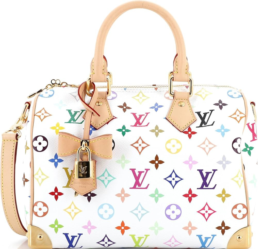 Louis Vuitton  
               Pre-Loved x Takashi Murakami Speedy Soft Bandouliere Bag Monogram ... | Amazon (US)