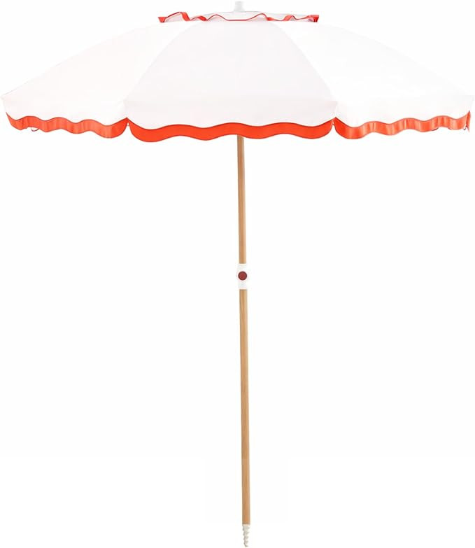 6FT Patio Beach Umbrella for Outdoor, UPF 50+ Sun Shade for Patio, Backyard, Garden, Pool and Bea... | Amazon (US)