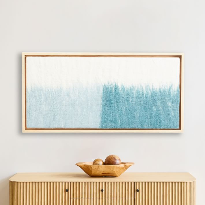 Blue Felt Dimensional Wall Art | West Elm (US)