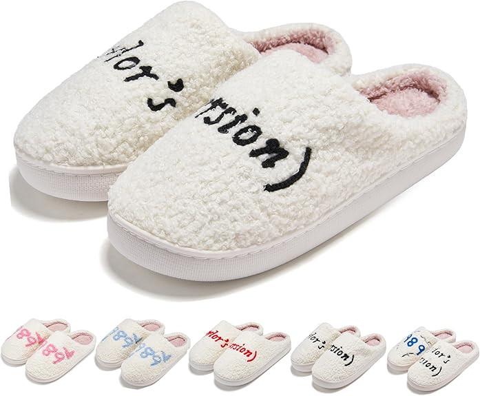 Taylors Slippers For Women Men, Comfy Bedroom Slippers, Cute Ladies Cozy Fluffy Fuzzy House Slipp... | Amazon (US)