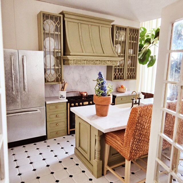 Large Island With Farmhouse Sink  Standard - Etsy | Etsy (US)