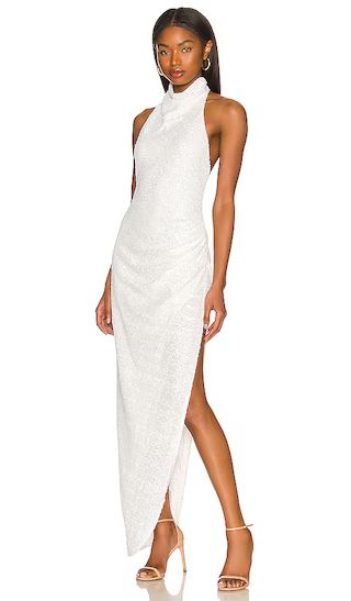 x REVOLVE Samba Gown in White Sequin | Revolve Clothing (Global)
