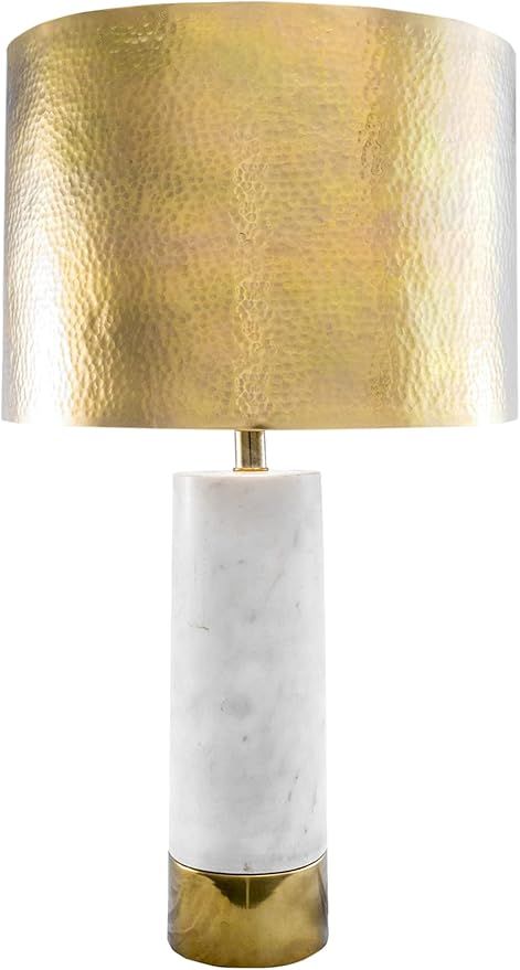 nuLOOM SAT05AA Edina 23" Marble & Iron Table Lamp, Height, Brass | Amazon (US)