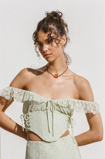 Josa Lace Up Top | Sabo Skirt AU