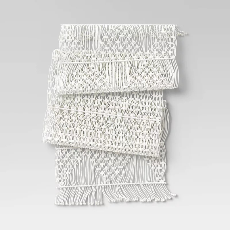 Cotton Macrame Runner White - Opalhouse™ | Target