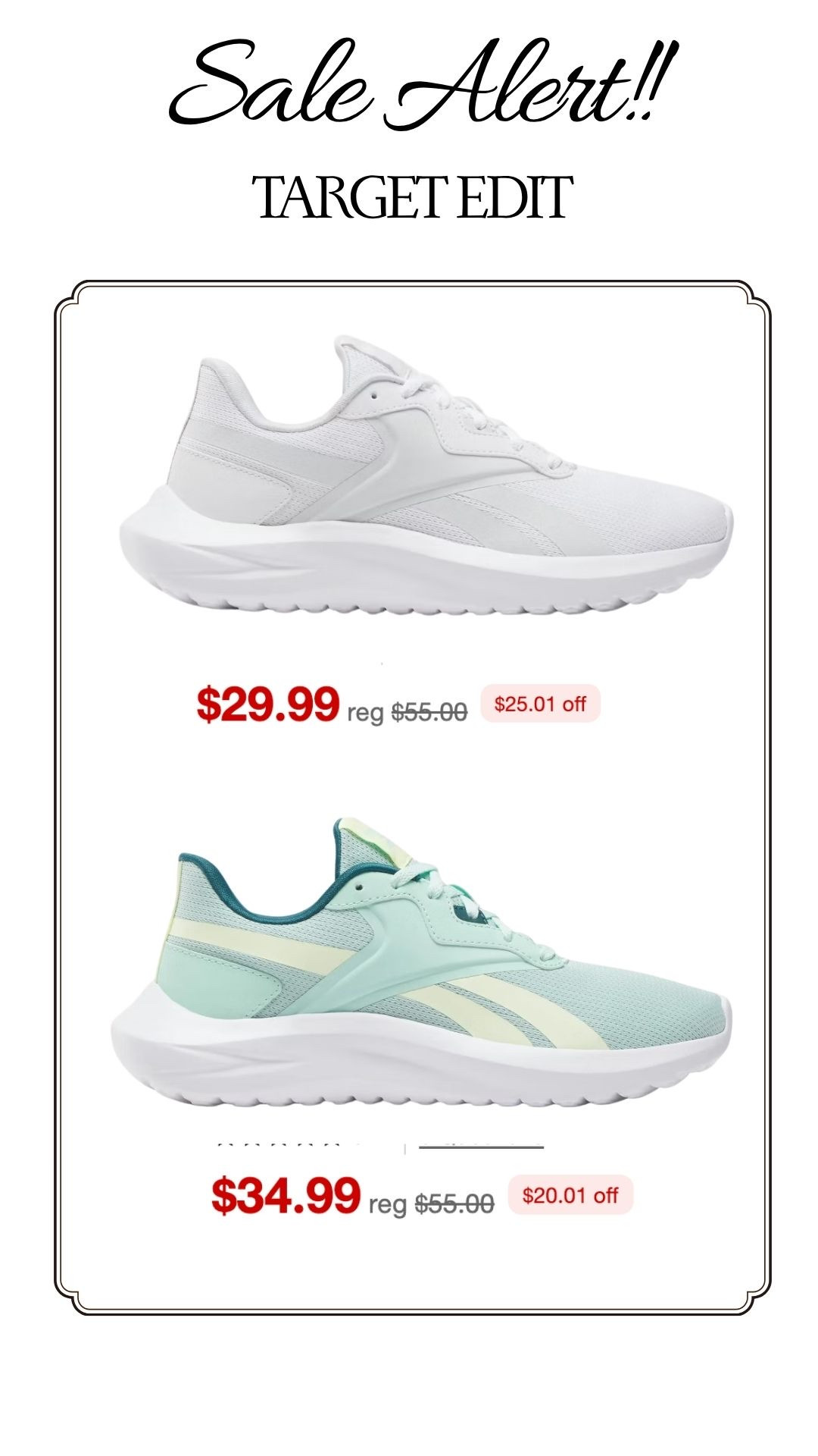 Shoe crush reeboks on sale! #target #active #sneakers #salesneakers

#LTKSaleAlert #LTKActive