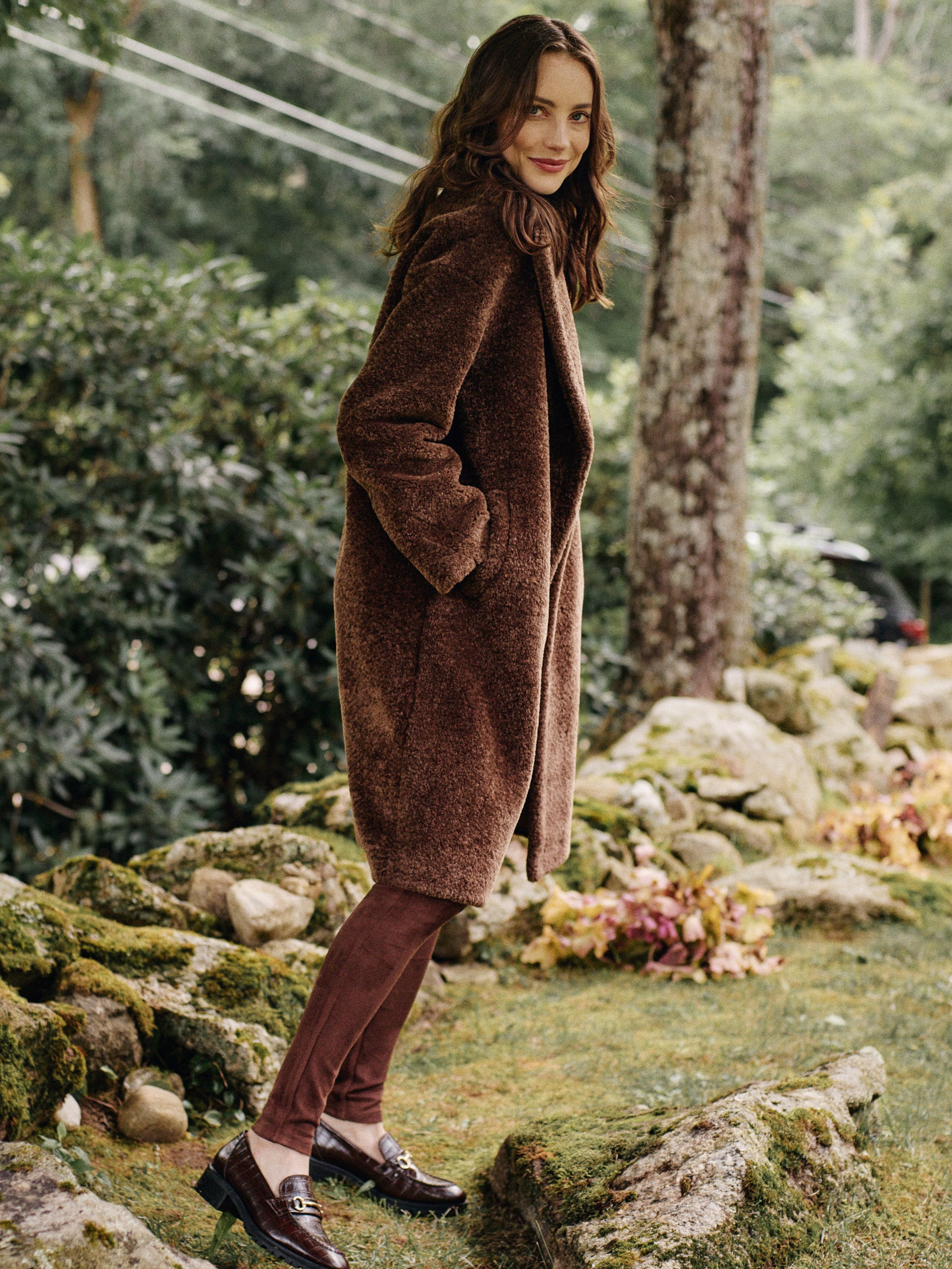 Kenyon Faux Shearling Coat | J.McLaughlin