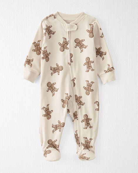 Baby Organic Cotton Sleep & Play in Gingerbread Cookie Pajamas | Carter's Inc