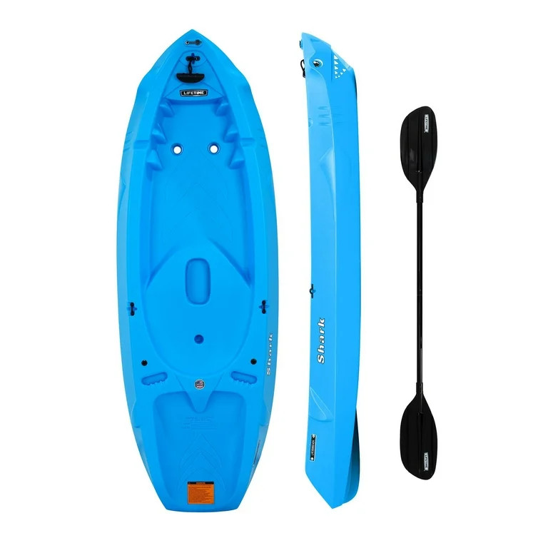 Lifetime Youth Shark 6 ft Sit-On-Top Kayak with Paddle, Picton Blue (91355) | Walmart (US)