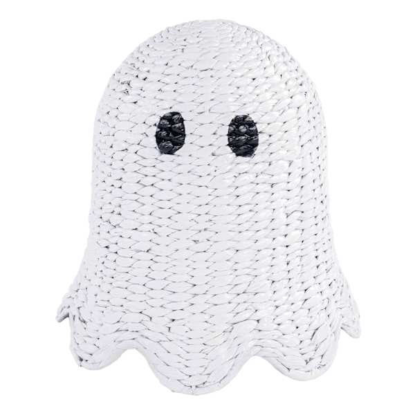 White Woven Ghost Decor, 15.7", Seagrass, sold by At Home | At Home