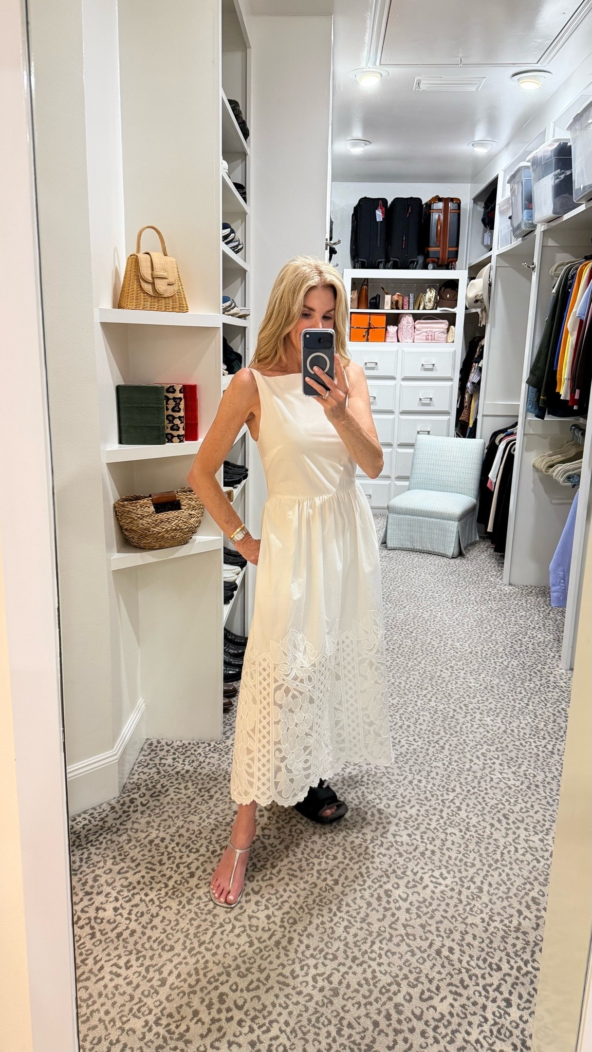 Gorgeous white midi dress for summer! Size S

#LTKootd #LTKSeasonal #LTKOver40