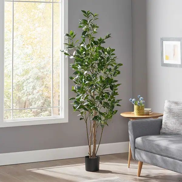 Atoka 5.5' x 2' Artificial Laurel Tree by Christopher Knight Home - 4' x 1.5' | Bed Bath & Beyond