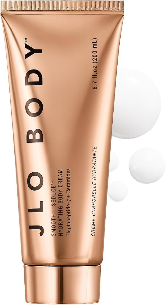JLO BEAUTY Smooth + Seduce Firming Body Cream, Peptides & Caffeine, 6.7 Oz | Amazon (US)