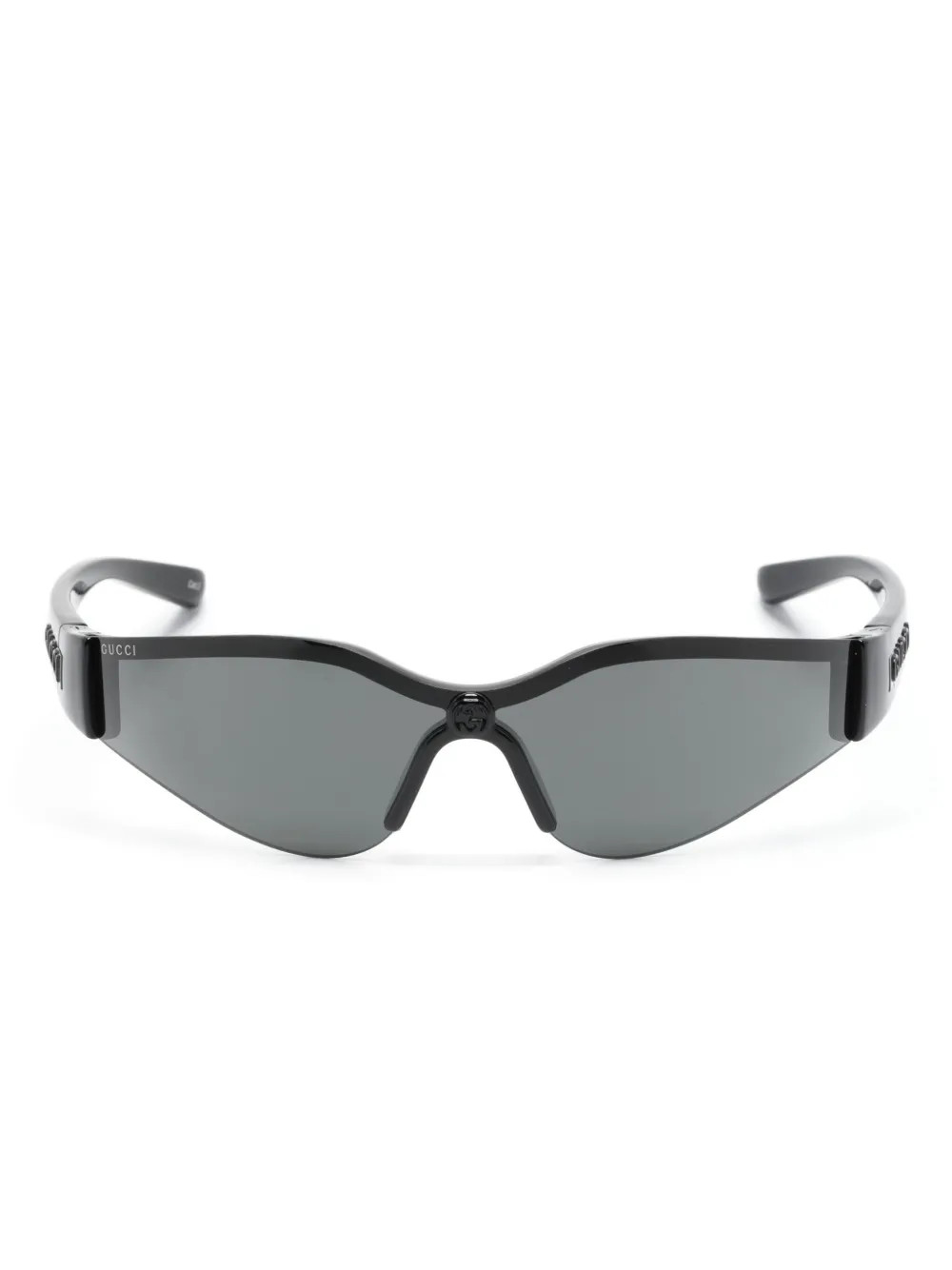 Gucci Eyewear oversize-frame Sunglasses | Black | FARFETCH | Farfetch Global