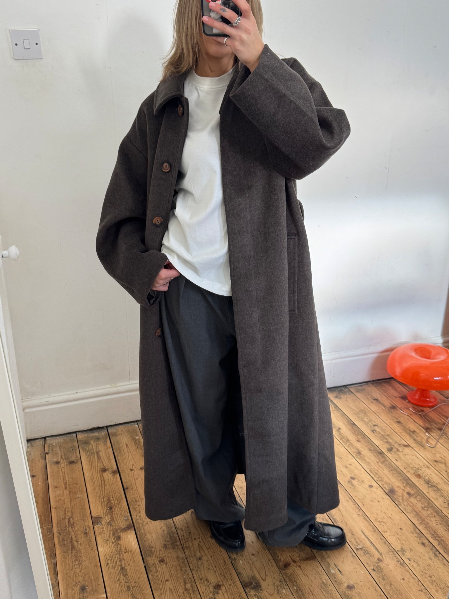 Longline wool coat 

#LTKeurope #LTKwinter #LTKuk