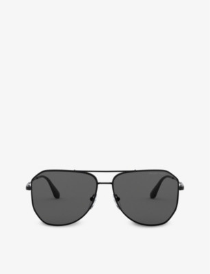PR 63XS aviator metal sunglasses | Selfridges