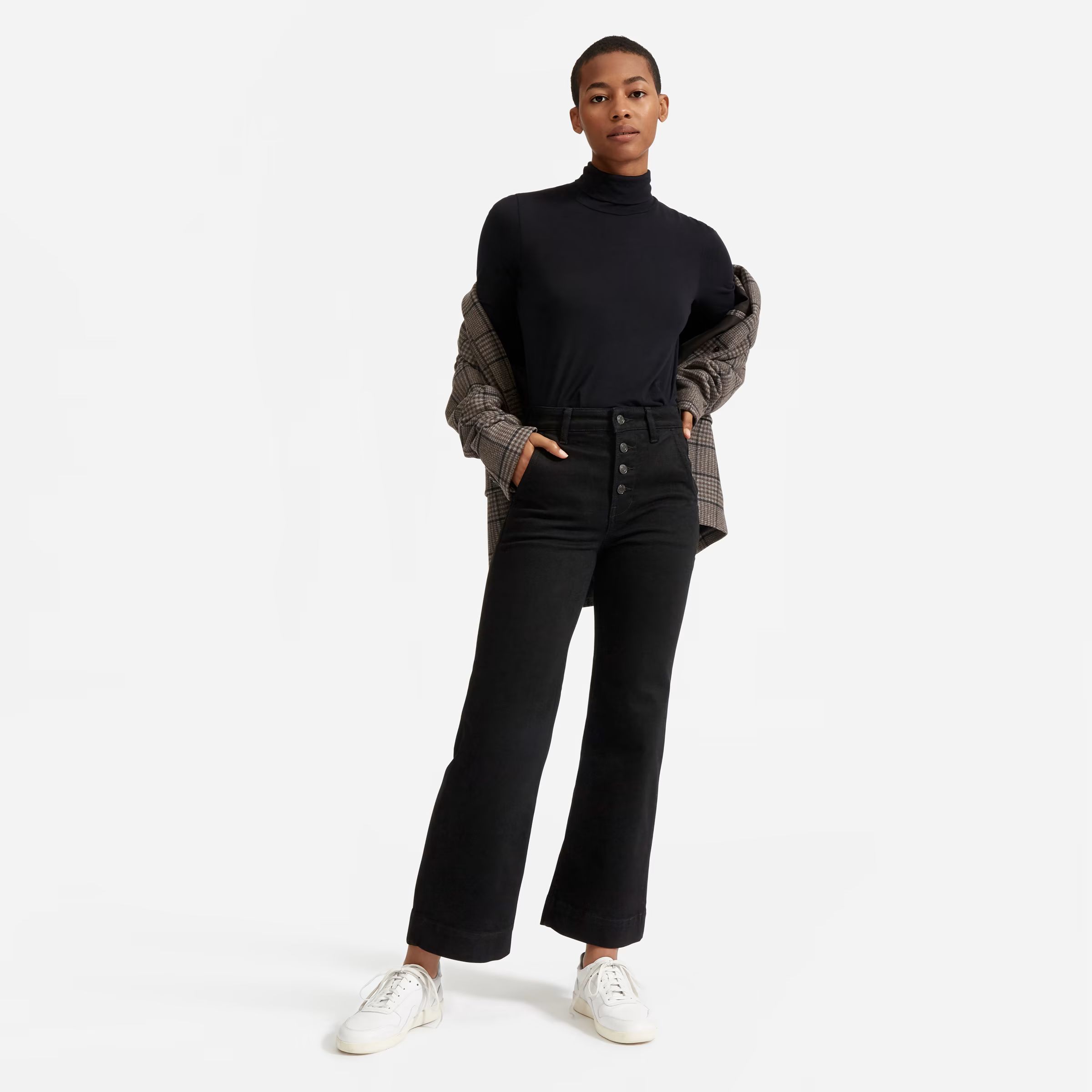 The Button-Fly Wide Leg Jean — $78 | Everlane