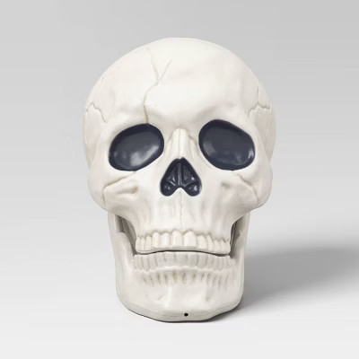 10" Oversized Skull Halloween Decorative Prop - Hyde and EEK! Boutique™: Indoor/Outdoor Decor | Target