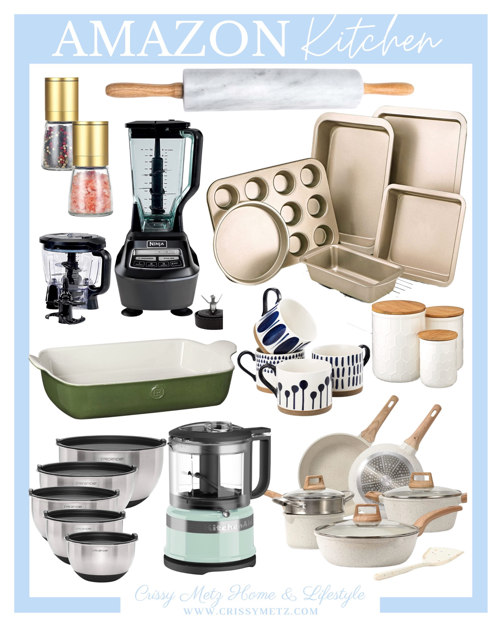 kitchen finds - gifts for her - kitchen - blender  - amazon finds - Christmas gifts - kitchen amazon finds - baking pan - mixing bowls - coffee cups - holiday cooking - Holiday gifts - Cookware 

#LTKGiftGuide #LTKHoliday #LTKstyletip